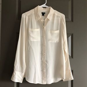 J.Crew Silk Button Down Shirt (S)